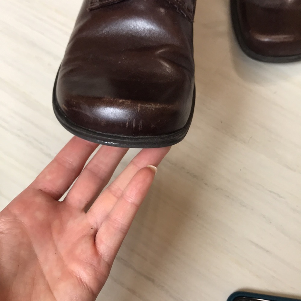 Ea Flexo brown leather shoe Size 7 - Picture 6 of 9